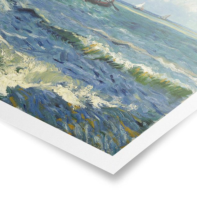 Tableaux mer Vincent Van Gogh - Paysage marin près des Saintes-Maries-De-La-Mer