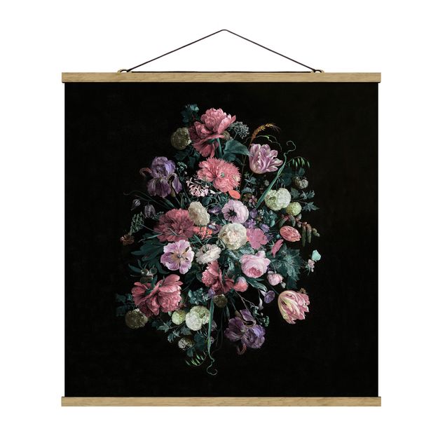 Tableaux fleurs Jan Davidsz De Heem - Bouquet de fleurs sombres