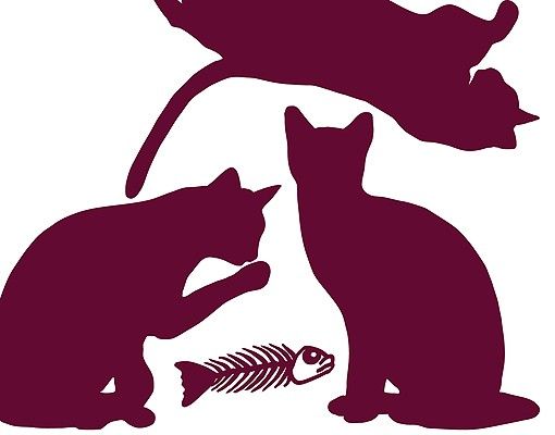 Sticker mural animaux No.RS66 Cat Gang
