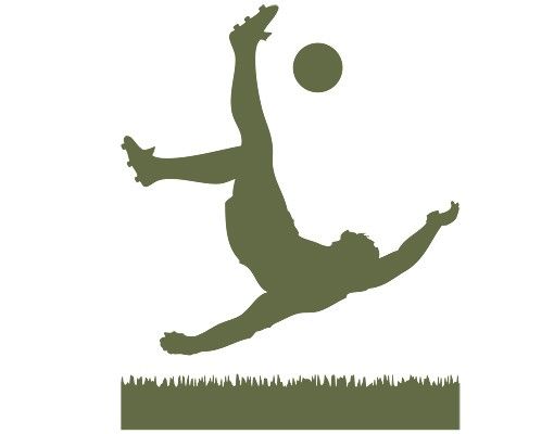 Sticker mural football No.1033 Footballeur en action