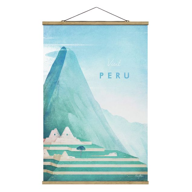 Tableaux vintage Poster de voyage - Pérou