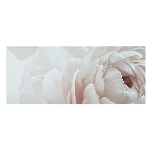 Tableau moderne Fleur blanche dans un océan de fleurs