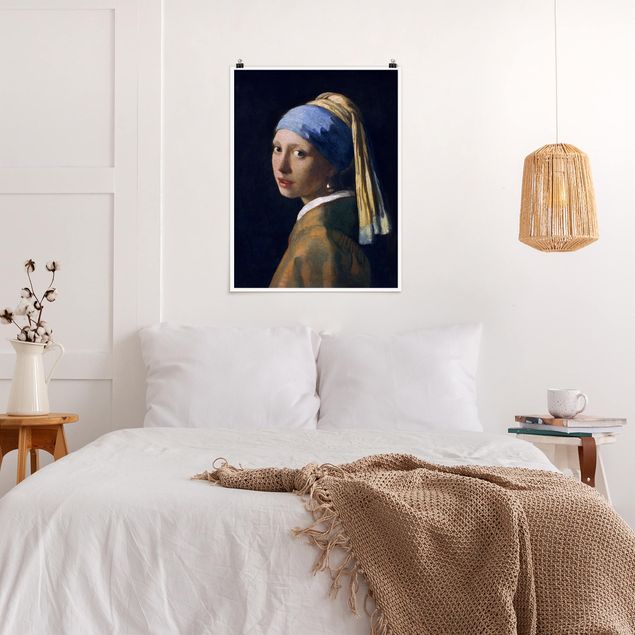 Tableaux Artistiques Jan Vermeer Van Delft - Fille avec une boucle d'oreille en perle