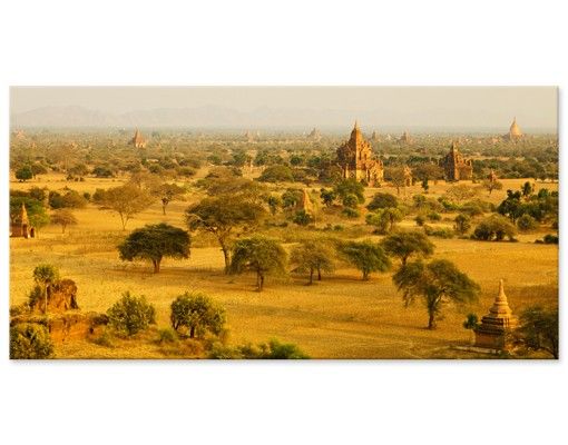 Films adhésifs pour carrelage jaunes Bagan au Myanmar