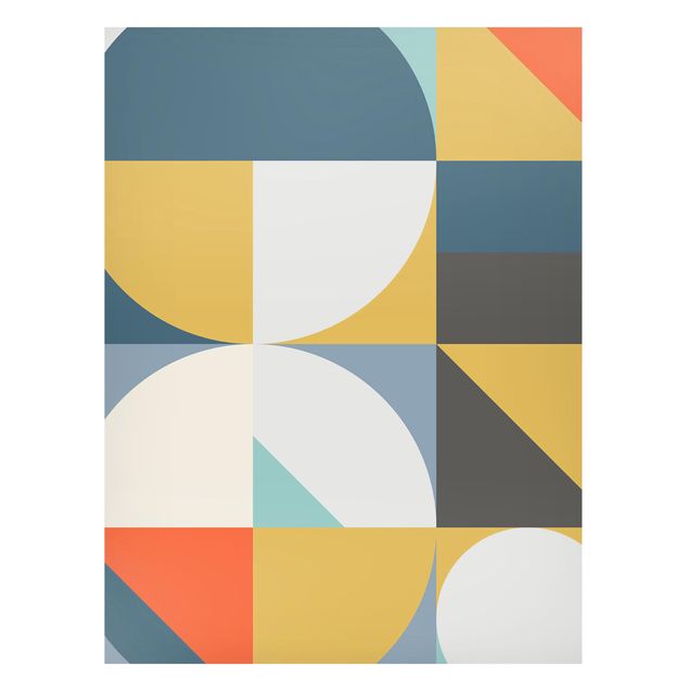 Tableaux moderne Formes géométriques colorées