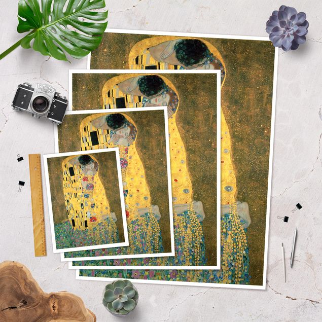Tableaux Gustav Klimt - Le baiser