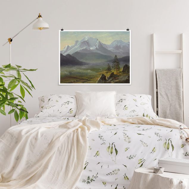 Tableau Romantisme Albert Bierstadt - Mont Blanc