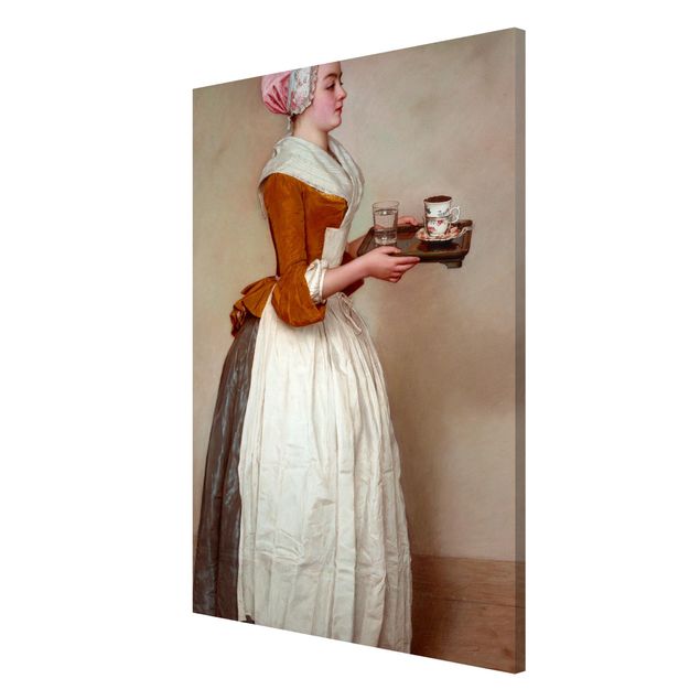 Tableaux modernes Jean Etienne Liotard - La jeune fille en chocolat