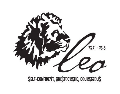 Sticker mural lion No.UL756 Signe du Zodiaque Lion