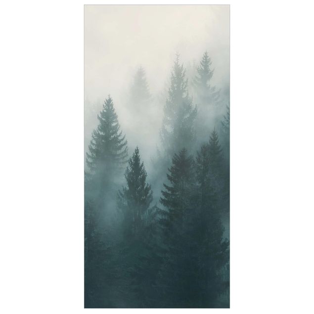 Panneau de séparation - Coniferous Forest In Fog