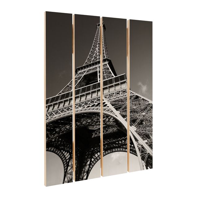 Impression sur bois - Eiffel tower