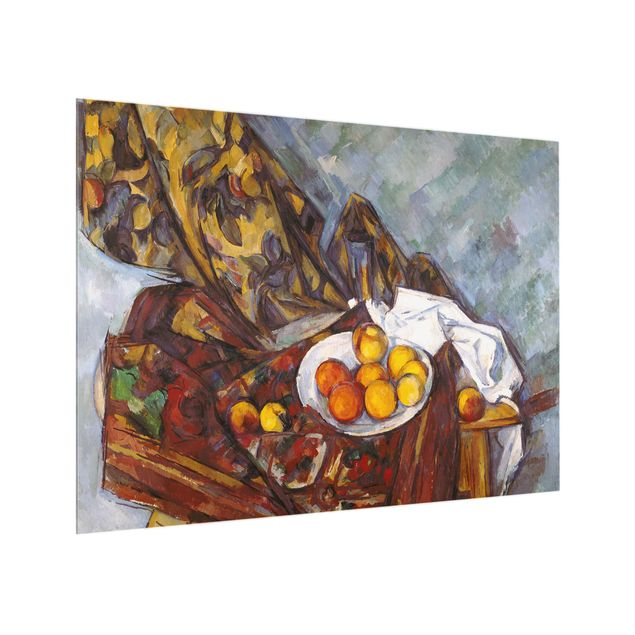 Courant artistique Postimpressionnisme Paul Cézanne - Nature morte, rideau de fleurs et fruits