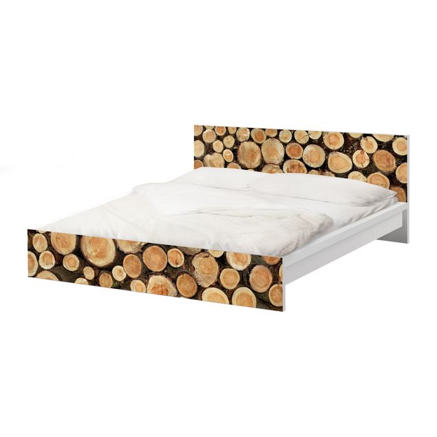 Papier adhésif pour meuble IKEA - Malm lit 160x200cm - No.YK18 Tree Trunks