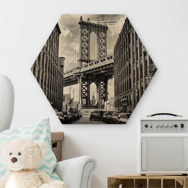 Tableaux muraux Pont de Manhattan en Amérique