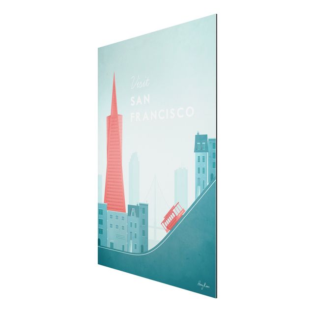 Tableau de ville Poster de voyage - San Francisco