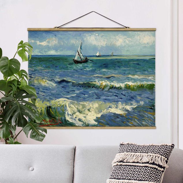 Déco mur cuisine Vincent Van Gogh - Paysage marin près des Saintes-Maries-De-La-Mer