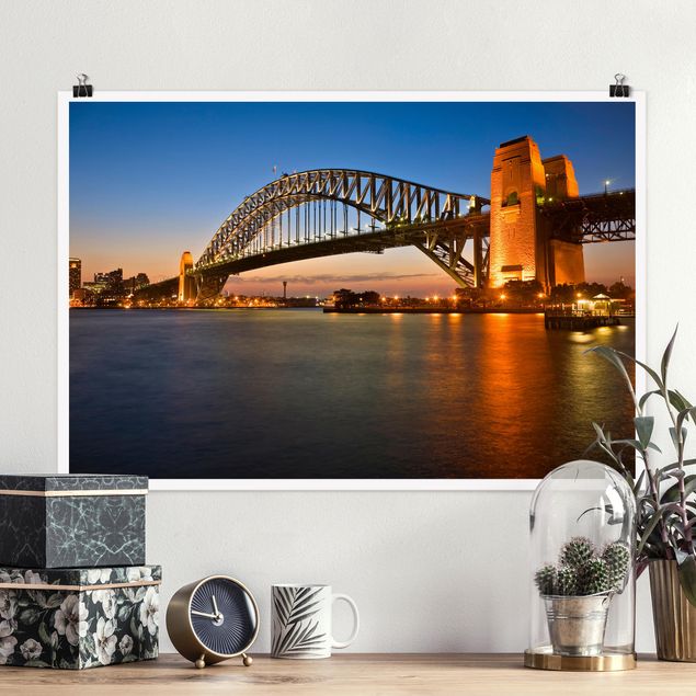 Déco murale cuisine Pont du port de Sydney