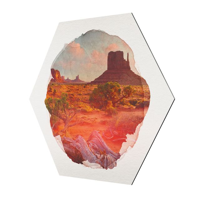 Tableaux de Rainer Mirau WaterColours - Monument Valley Navajo Tribal Park Arizona