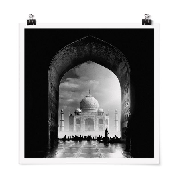Poster architecture La porte du Taj Mahal