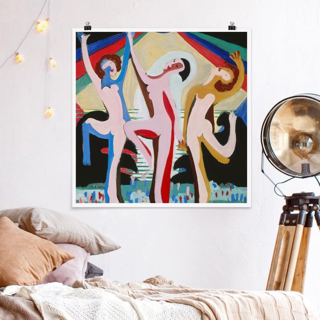 Tableaux Artistiques Ernst Ludwig Kirchner - Danse des couleurs