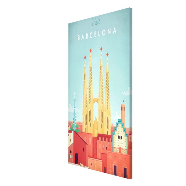 Tableau ville du monde Poster de voyage - Barcelone
