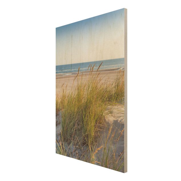 Tableaux en bois avec plage & mer Plage Dune A La Mer