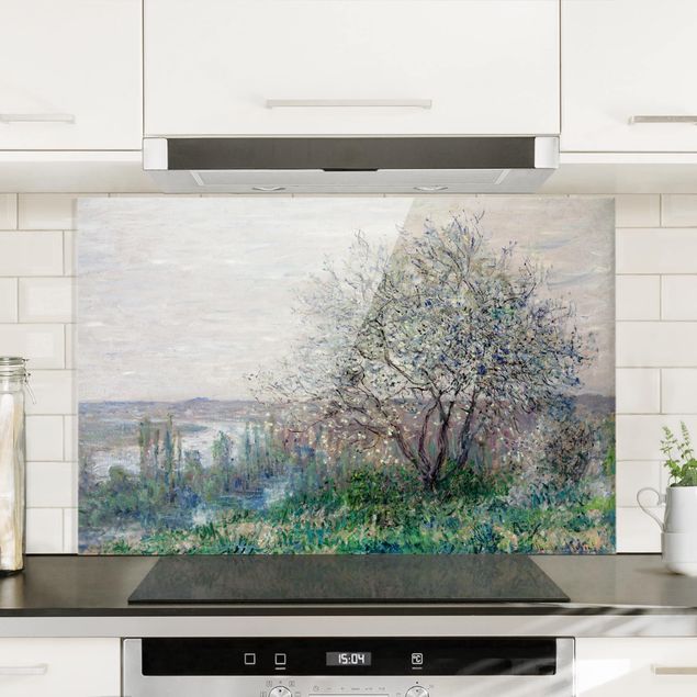 Déco mur cuisine Claude Monet - Le printemps à Vétheuil