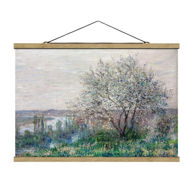 Tableau arbres Claude Monet - Le printemps à Vétheuil