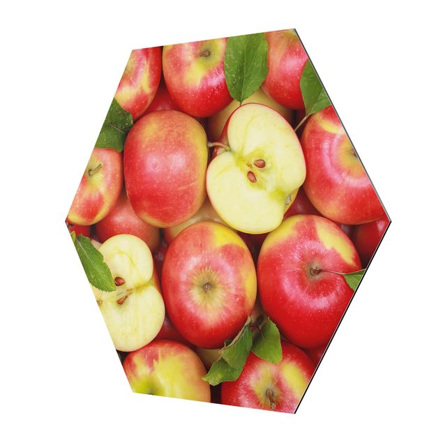 Tableau hexagon Pommes juteuses