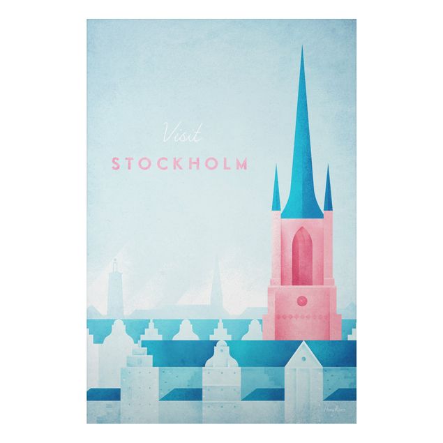 Tableaux vintage Poster de voyage - Stockholm