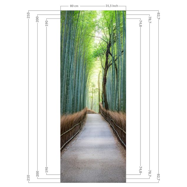 Revêtement mural de douche - The Path Through The Bamboo