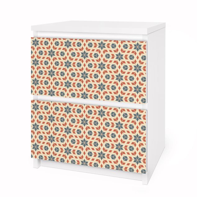 Papier adhésif pour meuble IKEA - Malm commode 2x tiroirs - Pop Art Design