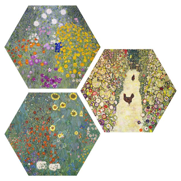 Tableaux moderne Gustav Klimt - Dans le jardin