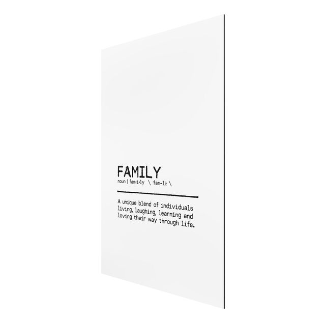 Tableaux famille Definition Family Unique