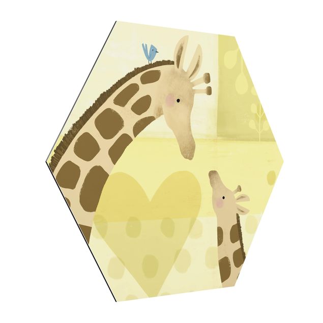 Cadre animaux Maman et moi - Girafes