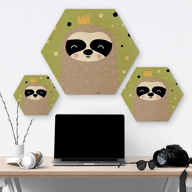 Hexagone en bois - The Most Slothful Sloth