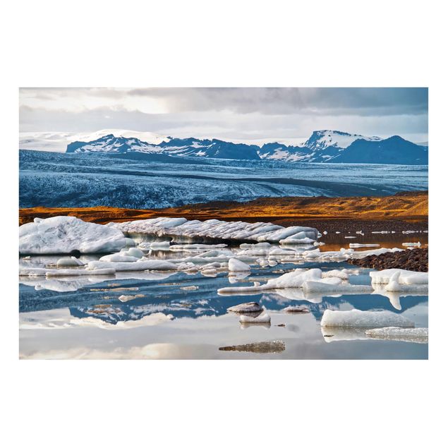 Tableau paysage Lagune de glacier