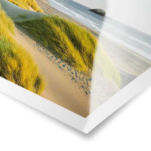 Tableaux moderne Dunes et herbes à la mer