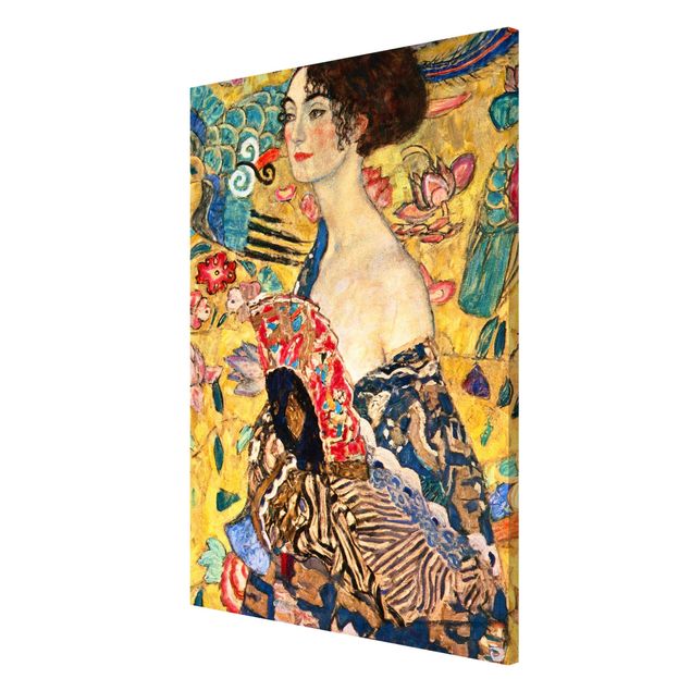 Tableau artistique Gustav Klimt - Dame à l'éventail