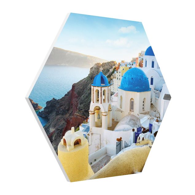 Tableau de ville Santorini