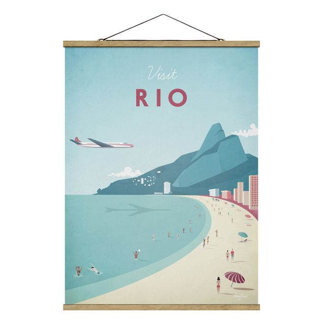 Tableaux plage Poster de voyage - Rio De Janeiro