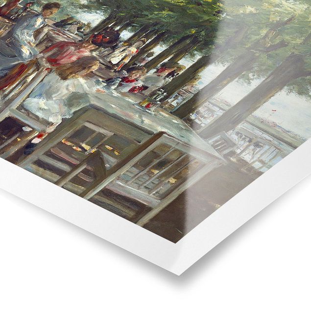 Tableaux modernes Max Liebermann - La terrasse du restaurant Jacob