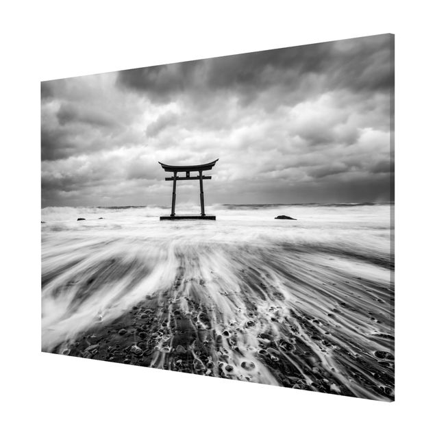 Tableaux modernes Torii japonais dans l'océan