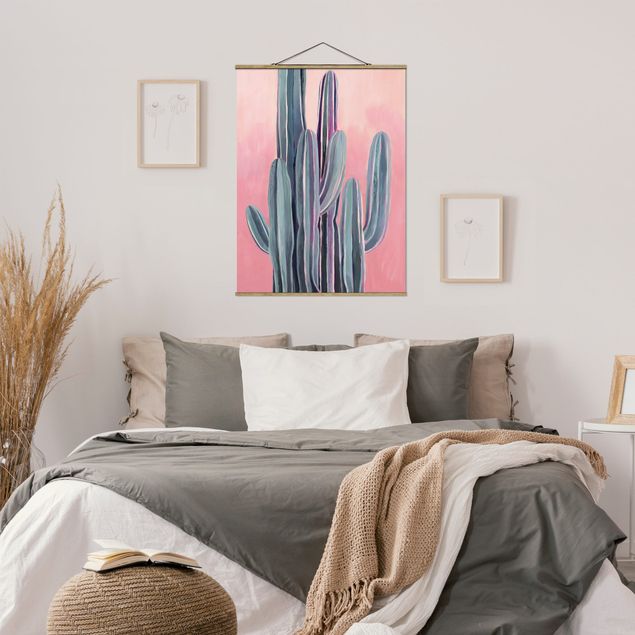 Tableaux moderne Cactus Dans La Lumière Rose II