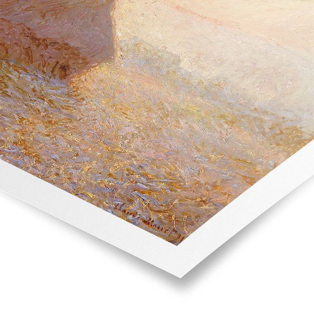 Tableaux moderne Claude Monet - La meule de foin dans la brume