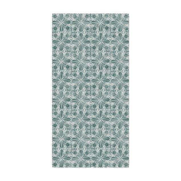 tapis effet carreaux de ciment Motif Vintage carreaux géométriques
