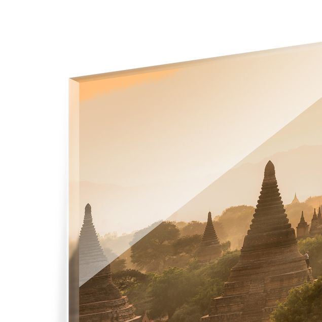 Fonds de hotte - Sun Setting Over Bagan - Format paysage 2:1