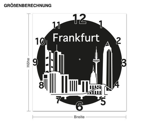 Stickers muraux villes du monde Francfort