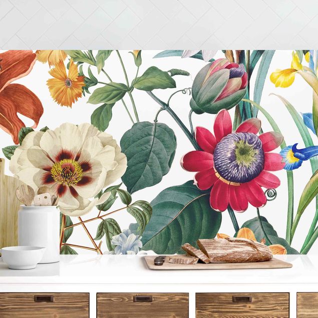 Déco murale cuisine Fleurs Magnifiques Colorées