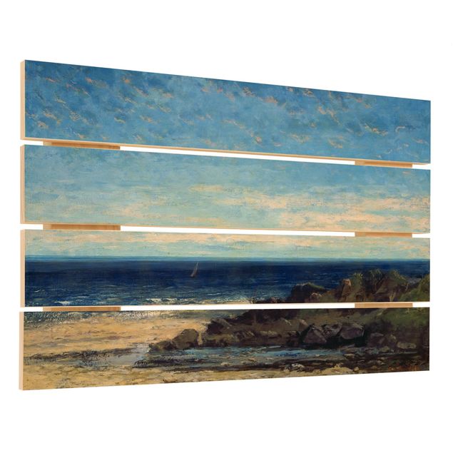Tableaux muraux Gustave Courbet - La mer - Mer bleue, ciel bleu